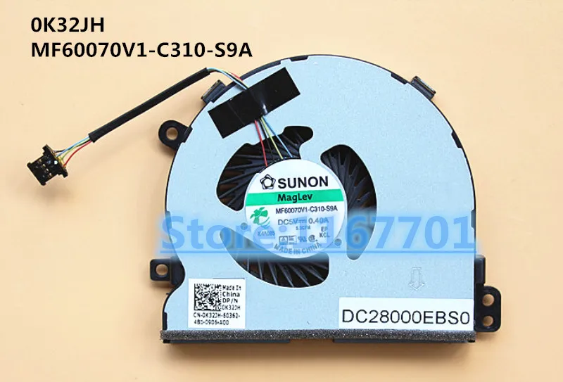 

New Laptop/Notebook CPU Cooling Fan For Dell Latitude 3540 E3540 P51G 3550 E3550 0K32JH MF60070V1-C310-S9A DFS501105PQ0T-FFG8