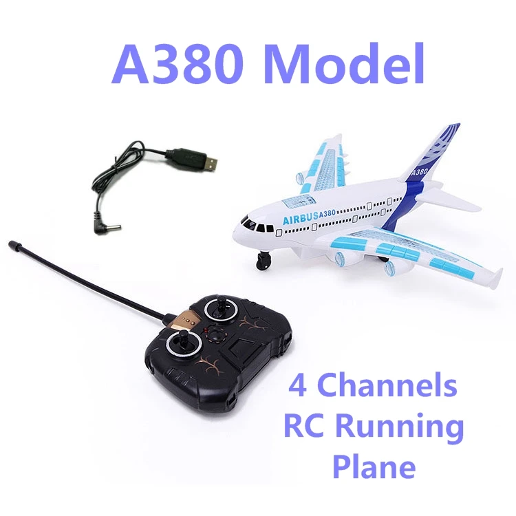 Лидер продаж модель A380 самолет с дистанционным управлением 4 канала rc игрушки