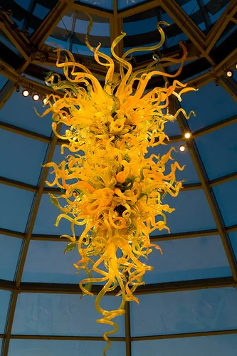 

Morden yellow glass chandelier hand brown chandelier lighting LR005