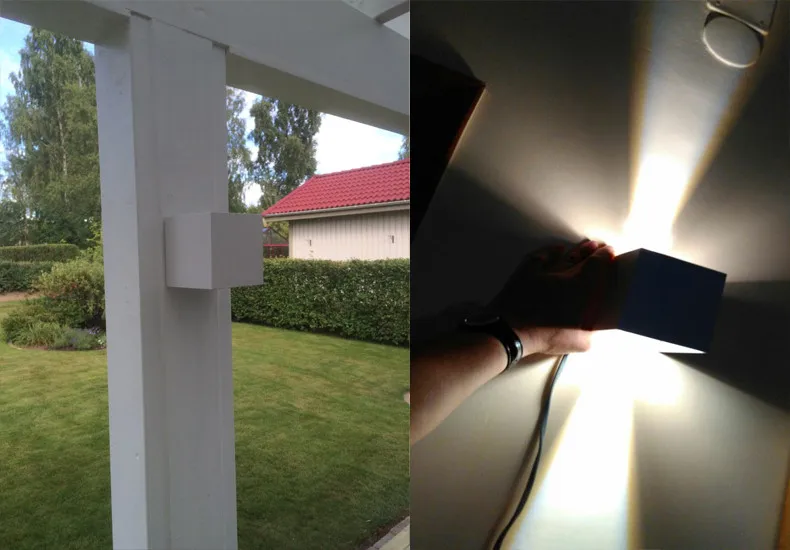 Настенный светильник ZYY водонепроницаемый IP65 7 Вт|cube wall lamp|adjustable lampswall lamp |