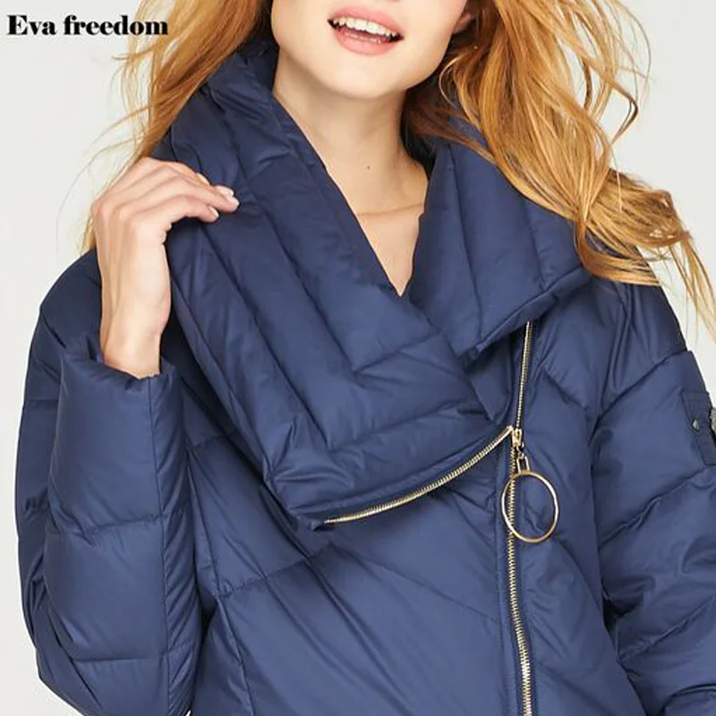 Парка женская зимняя на белом утином пуху теплая длинная 2018|Женские пуховики| |