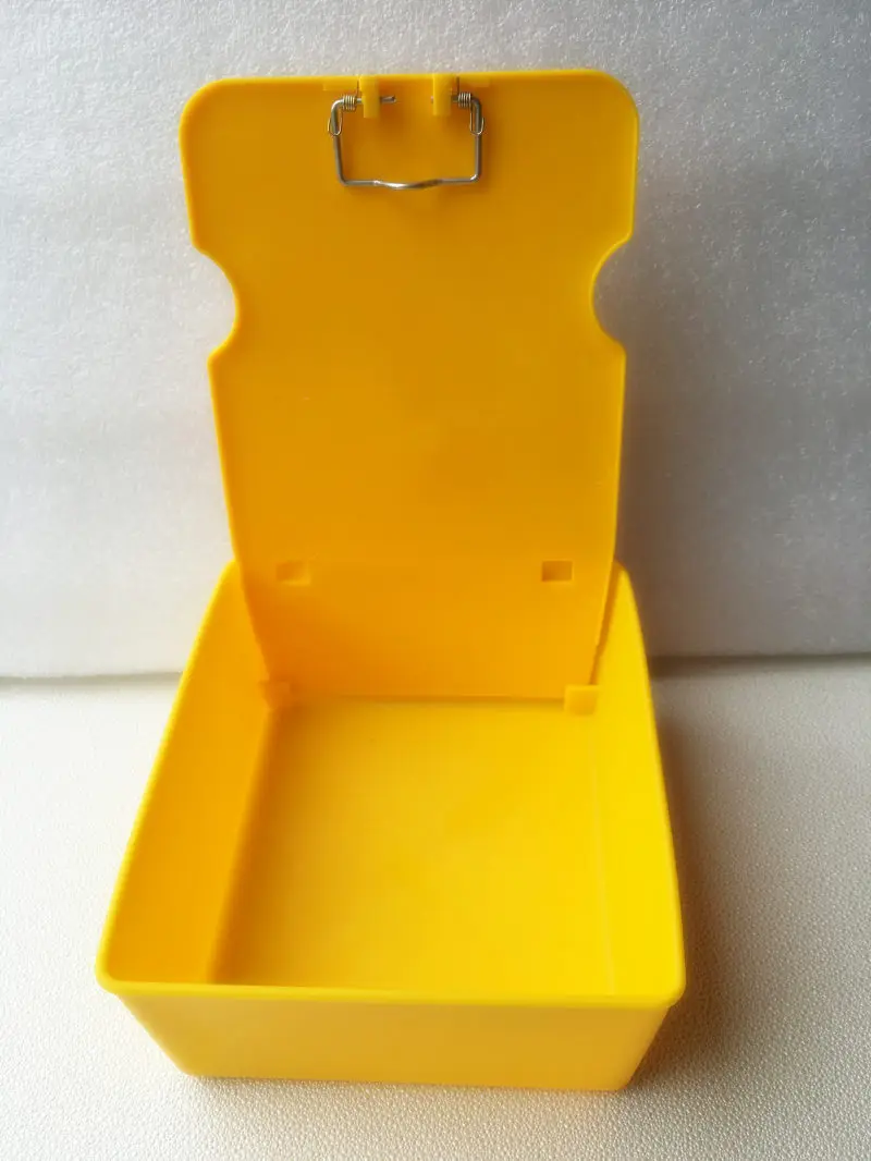 Новый 1 шт. стоматологический лабораторный рабочий чехол лоток с зажимом желтый