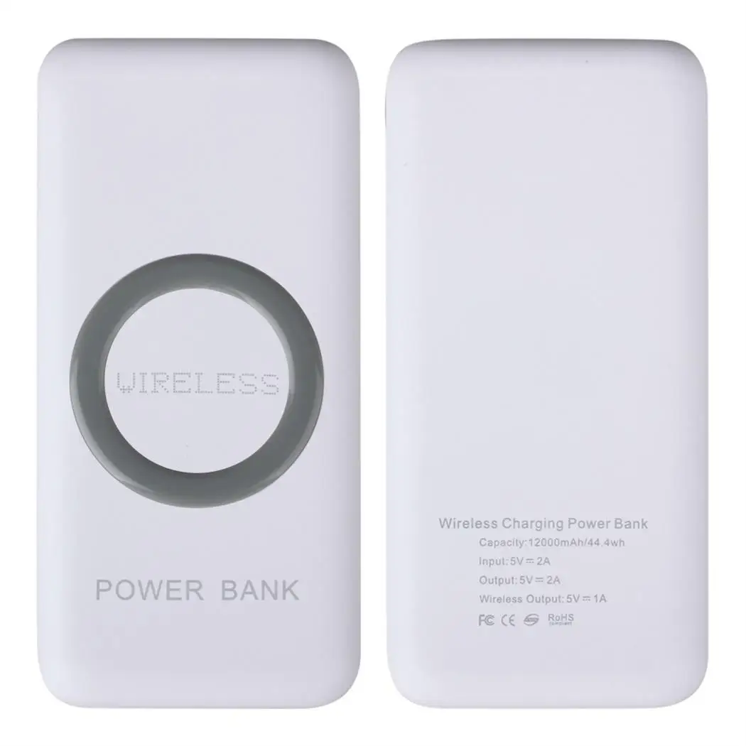 20000 mAh Dual USB Беспроводной Мощность Дисплей общие Bank телефон батареи банка для Xiaomi Mi