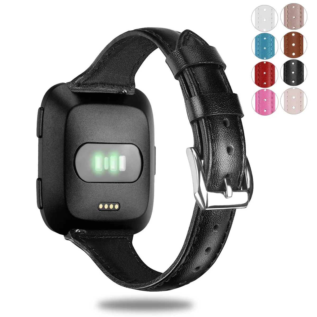 Essidi тонкий мягкий Geniune кожаный браслет ремешок для Fitbit Versa 2 быстросъемный ремешок на запястье Замена для Fitbit Versa запчасти