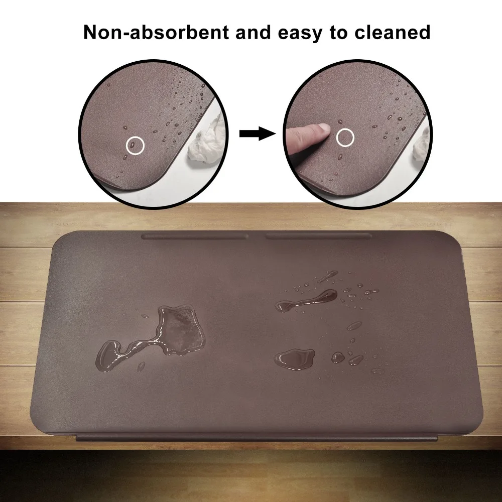 68x40cm Desk Pads TPU Mate Blotters with Fixation Lip Comfortable Writing Pad Keyboard Mat Mouse for Office&ampHome Brown | Компьютеры и