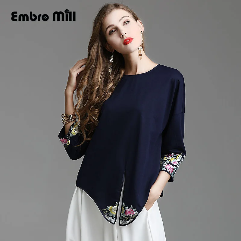 Embro Mill Высококачественная женская блузка весенняя Литературная для путешествий