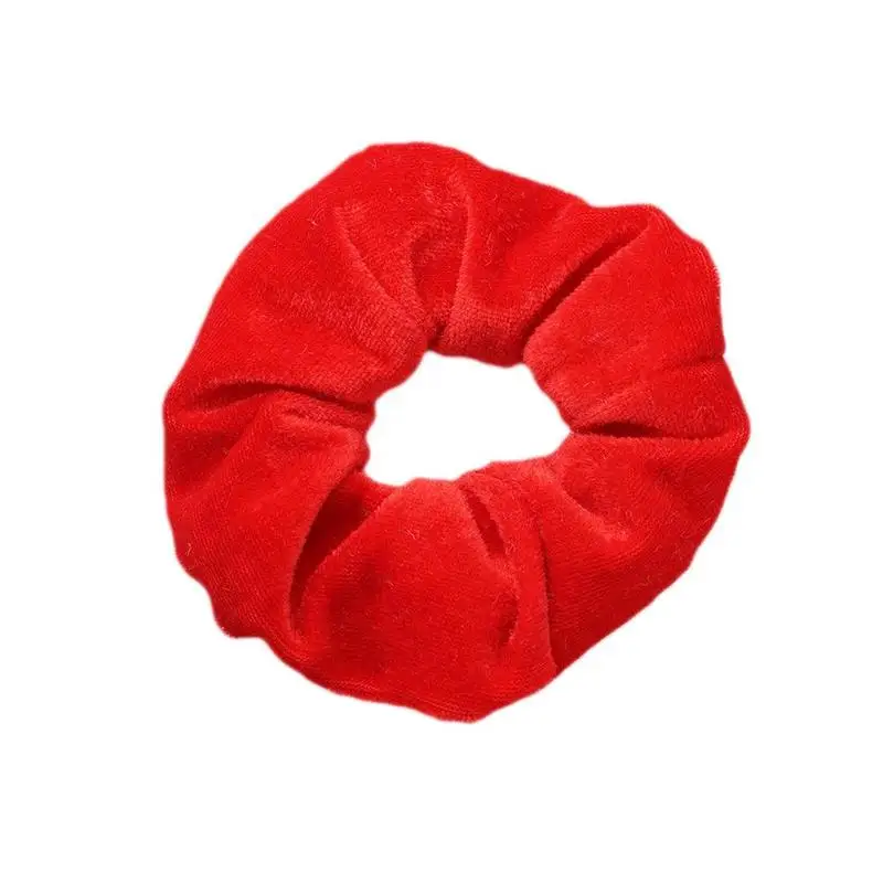 red 1х бархатные резинки для волос, конский хвост, аксессуары для волос, много эластичных резинок для волос - Цвет: red