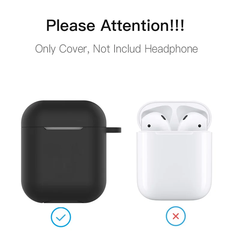Airpods 1 крышка защитная, крышка полная защитная крышка Портативный Силиконовый чехол для Apple airpods 2 Чехол