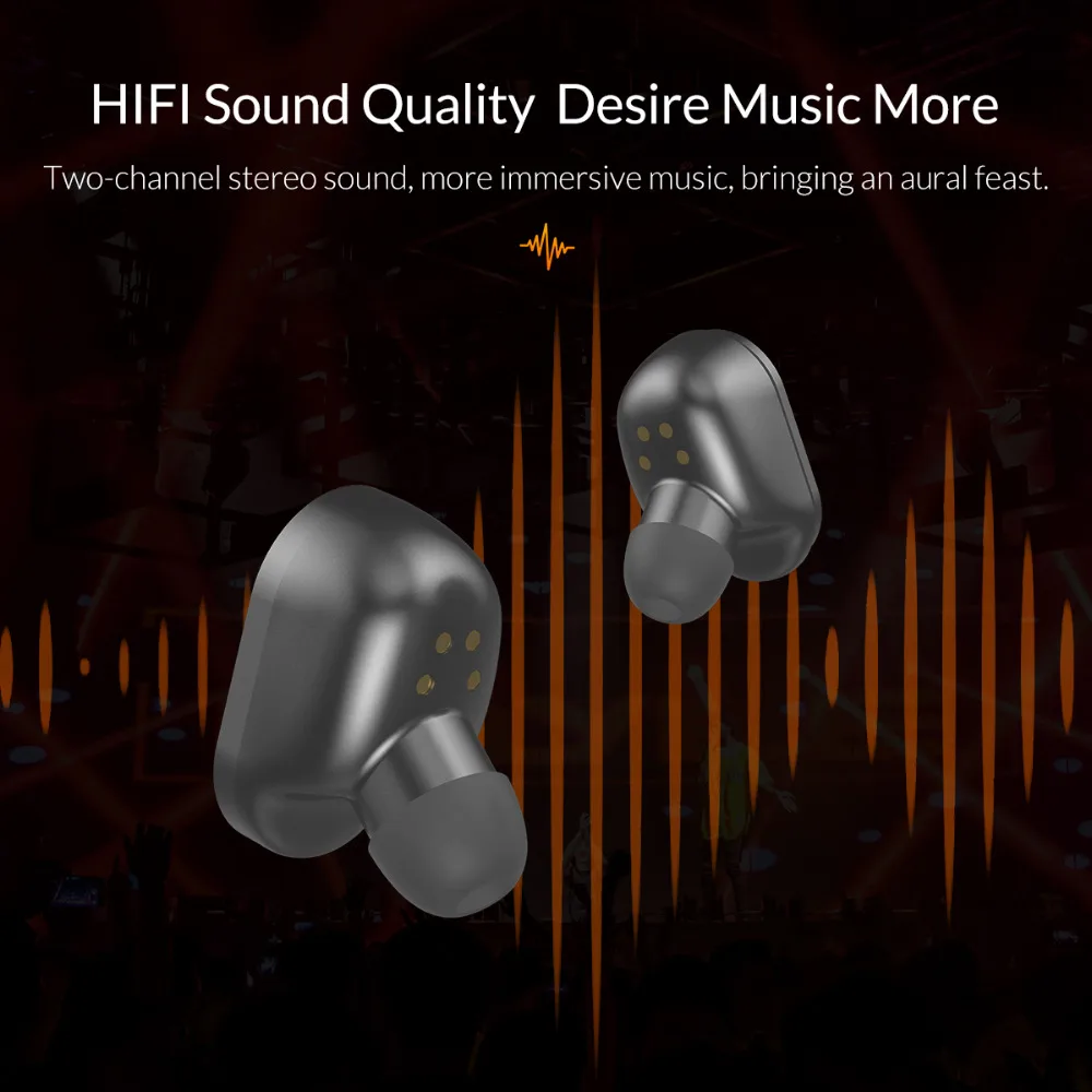 ORICO TWS мини беспроводные Bluetooth наушники 4,2 версия HIFI стерео портативные наушники гарнитура с зарядным устройством 2000 мАч