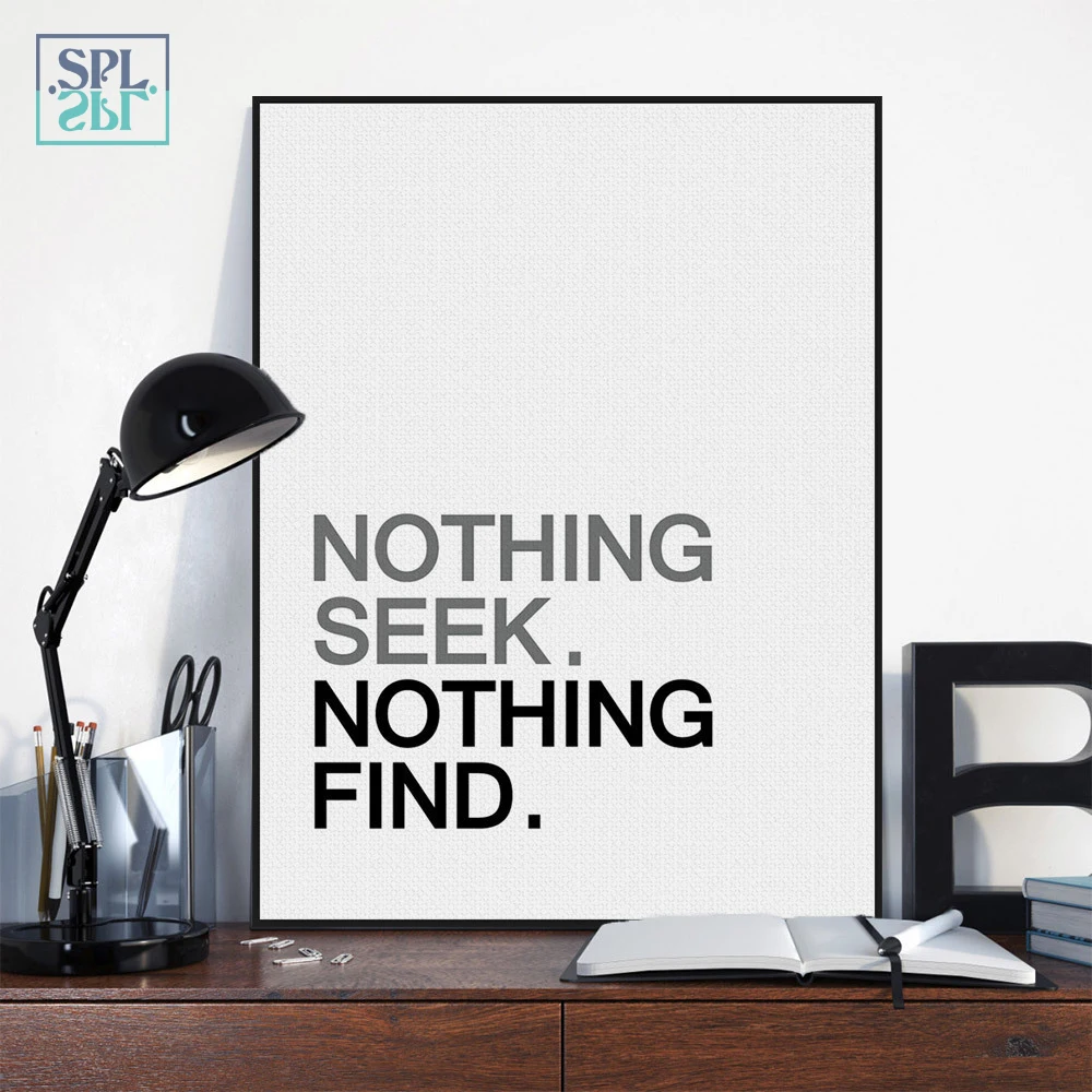 SPLSPL скандинавский стиль черно белая вдохновляющая художественная работа с