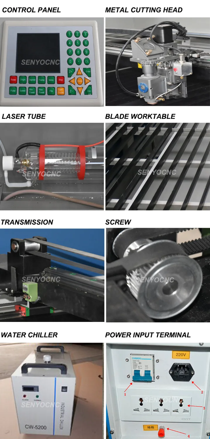 Best price metal MDF Acrylic CNC CO2 3mm stainless steel laser cutting machine | Wood Router