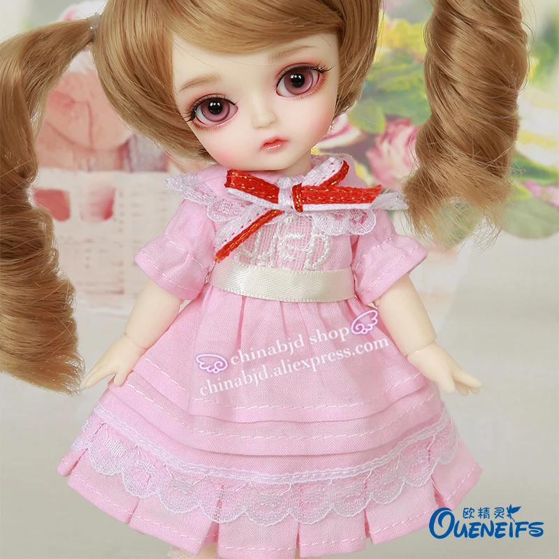 Одежда для кукол BJD розовые плиссированные юбки с белым ремнем на лето Lati Coco Haru