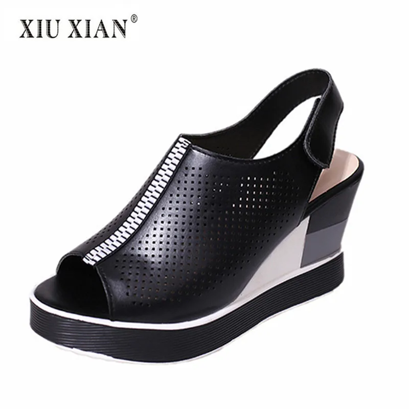 2018 новые летние Модные женские сандалии с ремешком сзади открытый носок