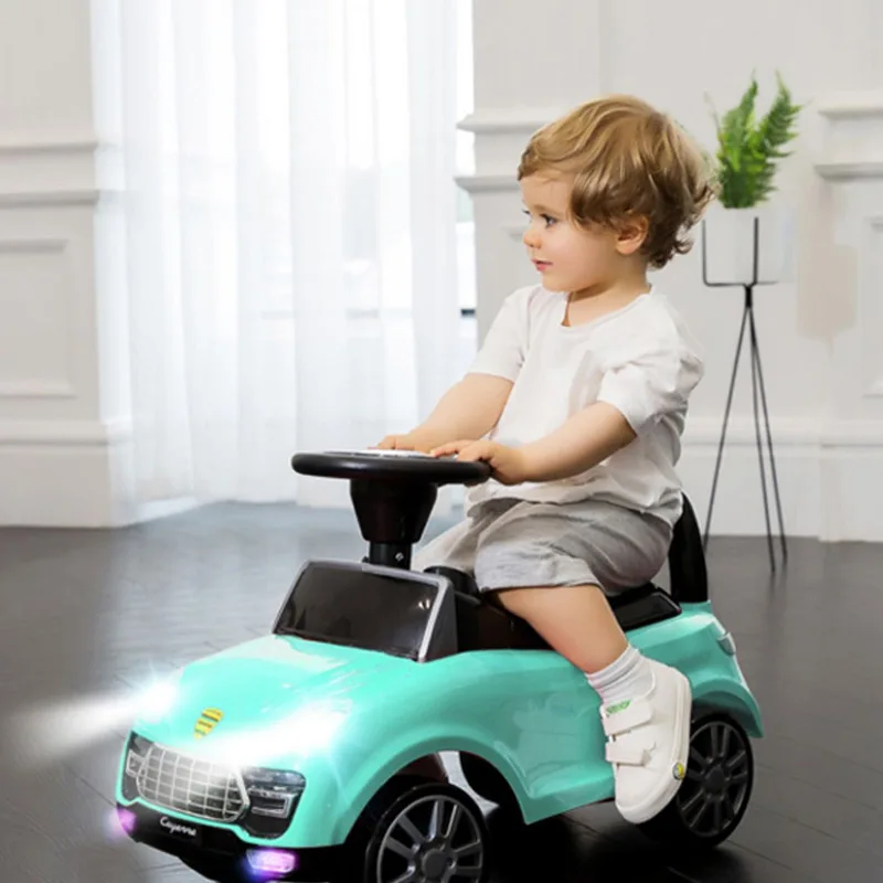 Детский Электрический четырехколесный игрушечный автомобиль, От 1 до 3 лет, Детский самокат с музыкой, йо-йо, детская коляска, ходунки, игрушечный автомобиль