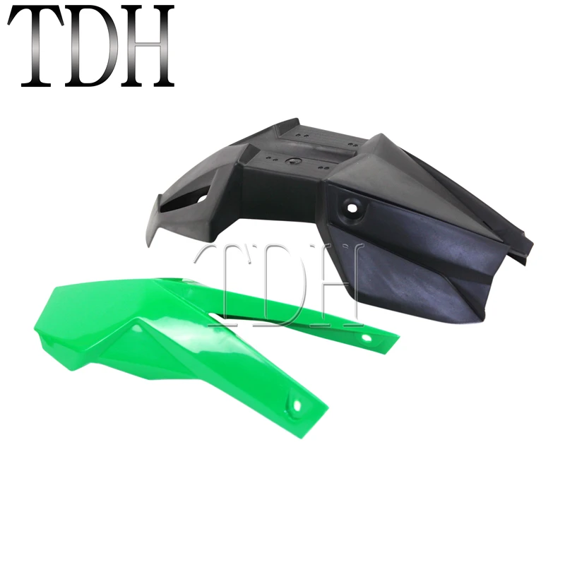 Universal Motorcycle Green Front Fender Supermoto Motocross Enduro Dirt Bike Off Road Mudguard For Kawasaki KLX KX 100 250F 450F |