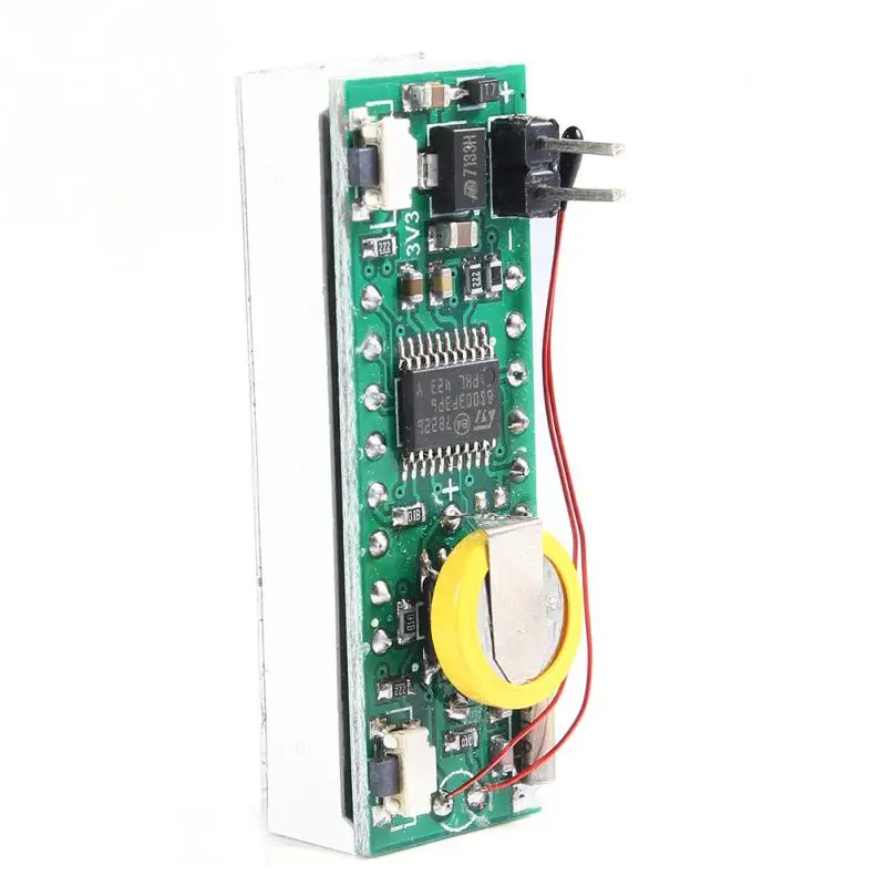 12V 24V Car Auto Digital Led Electronic Time Clock + Thermometer Voltmeter Three Colors For Choose | Автомобили и мотоциклы