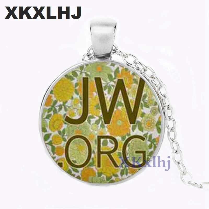 Фото XKXLHJ JW. Ожерелье с подвеской Org, романтический цветок, подвеска со стеклянной подвеской-кабошон с фото, мужское и женское ожерелье №4