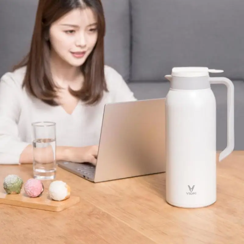 Xiaomi VIOMI 1.5L термос чашки Mijia нержавеющая сталь вакуумный термос Бутылка 24 часа колба портативная изоляция чайник для воды
