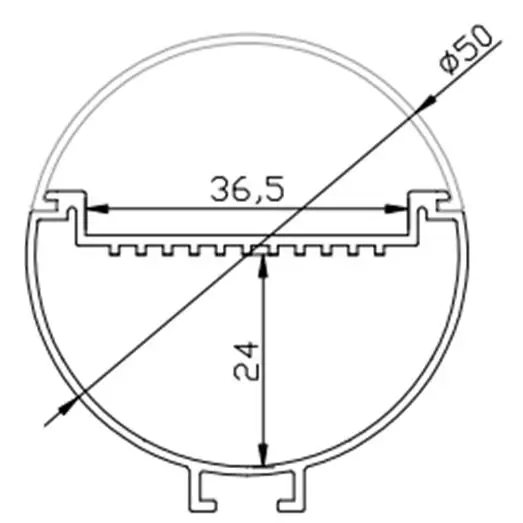 10 шт. светодиодный канал для светодиодных лент алюминиевый корпус модель