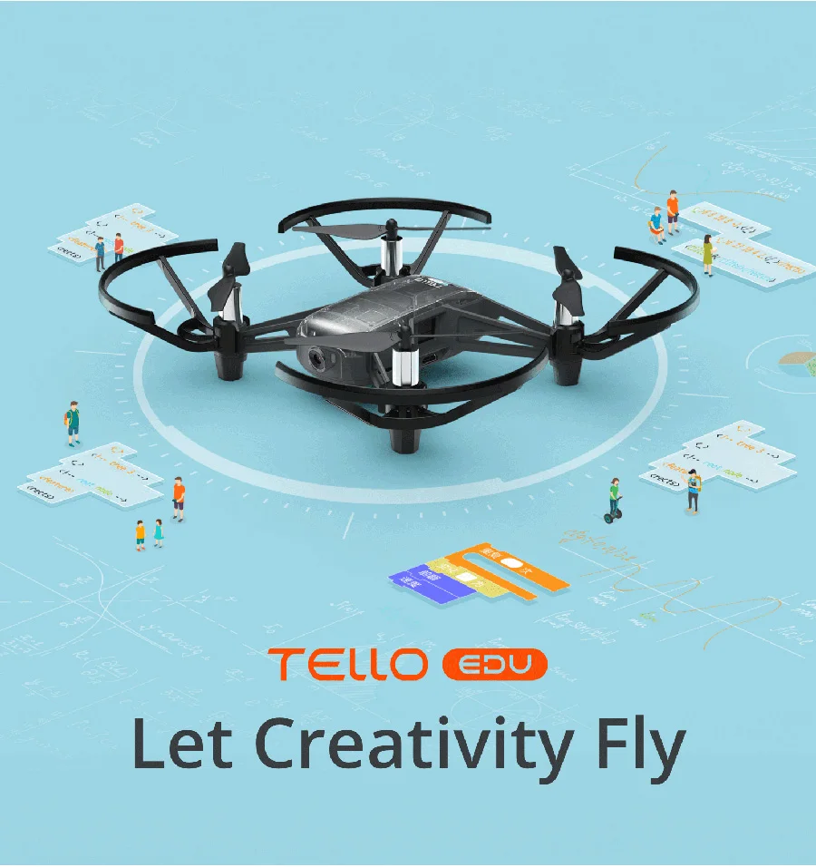DJI Tello EDU-это впечатляющий и программируемый Дрон, идеально подходящий для обучения. Вы можете легко узнать языки программирования