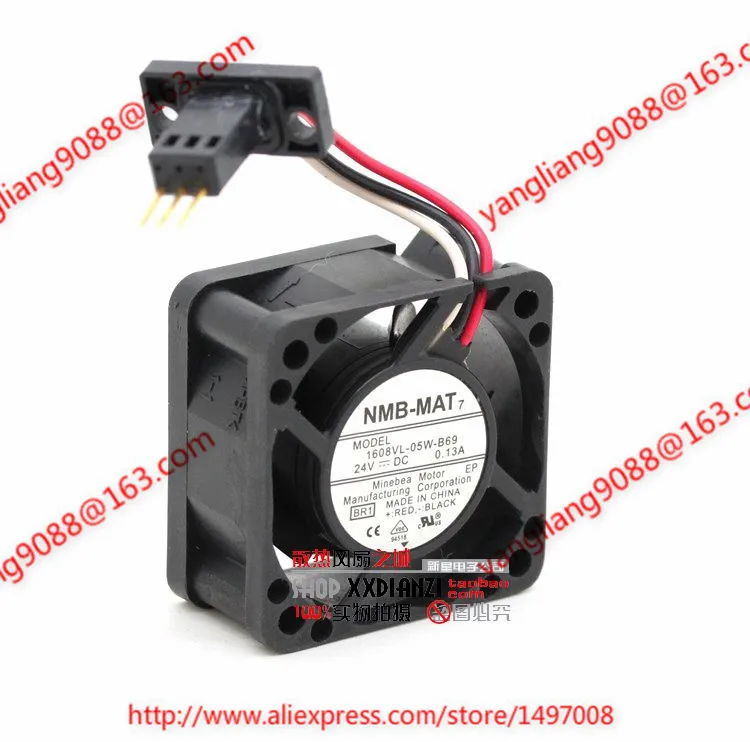 Ventilador de Refrigeração Nmb-mat 0.13a 40x40x20mm Servidor 1608vl-05w-b69 Br1 dc 24v