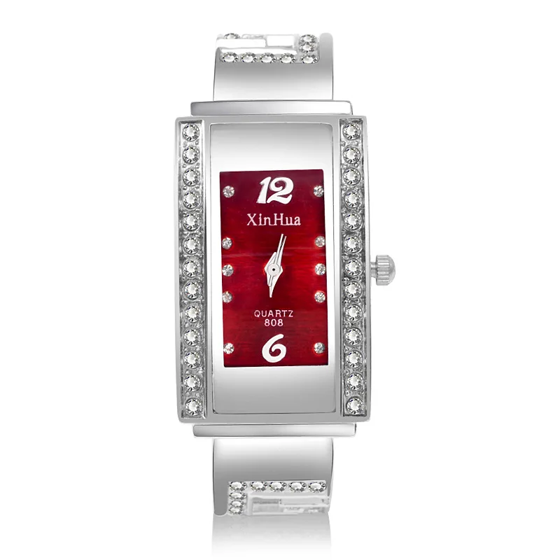 

Fashion Xinhua Brand Diamond Watches Women Clocks Square Stainless Bracelet Casual Quartz Watch Ladies Reloj Mujer Montre Femme