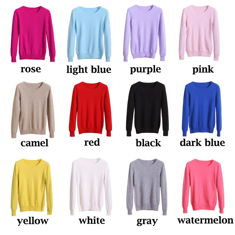 Женский вязаный свитер Uwback Cashmere2017 Осенние дешевые шерстяные свитера