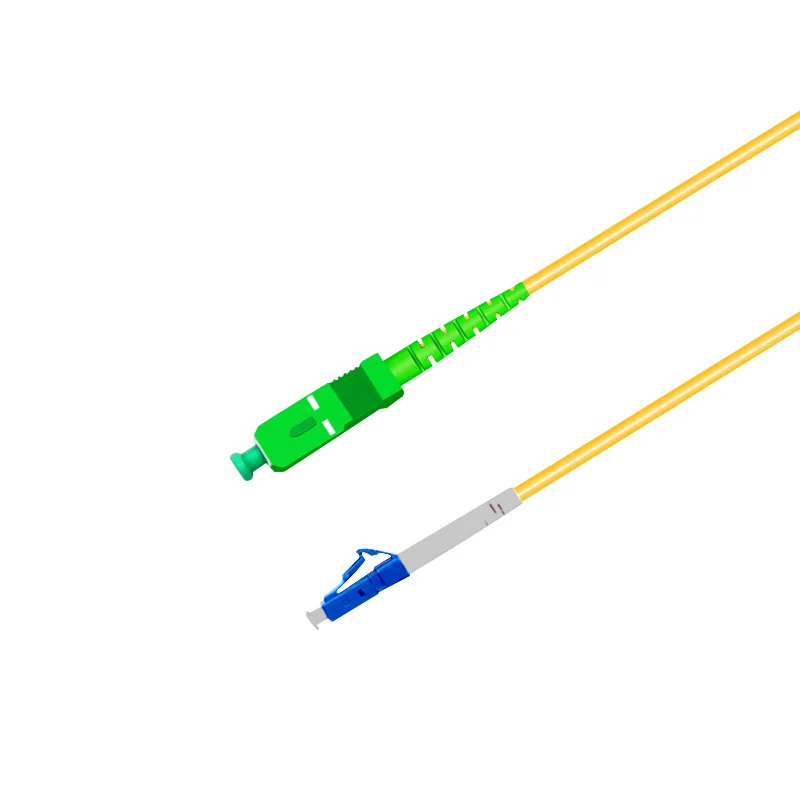 

Fiber Optic Patch Cord LC UPC to SC APC 1m Optical Cable LC G657A Optical Jumper Simplex Fiber Cable 2.0mm PVC LC SC Connector