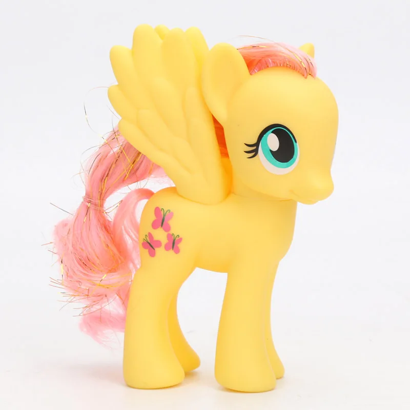 Набор из 3-х игрушки My Little Pony 15 см милашка мой маленький пони возраст серии «Applejack Rainbow с Сумеречной искоркой фигурка Коллекционная модель куклы