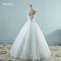 zj9081 lace bottom white ivory prom gown lace up back 2019 wedding dresses for bride vintage plus size maxi customer made