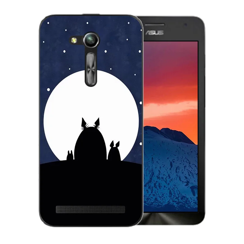 Luxury Matte For Asus ZB450KL Phone Case Pusscat Pattern Zenfone GO 2nd Gen ZB452KG ASUS_X014D 4.5 inch Gel Back Cover |