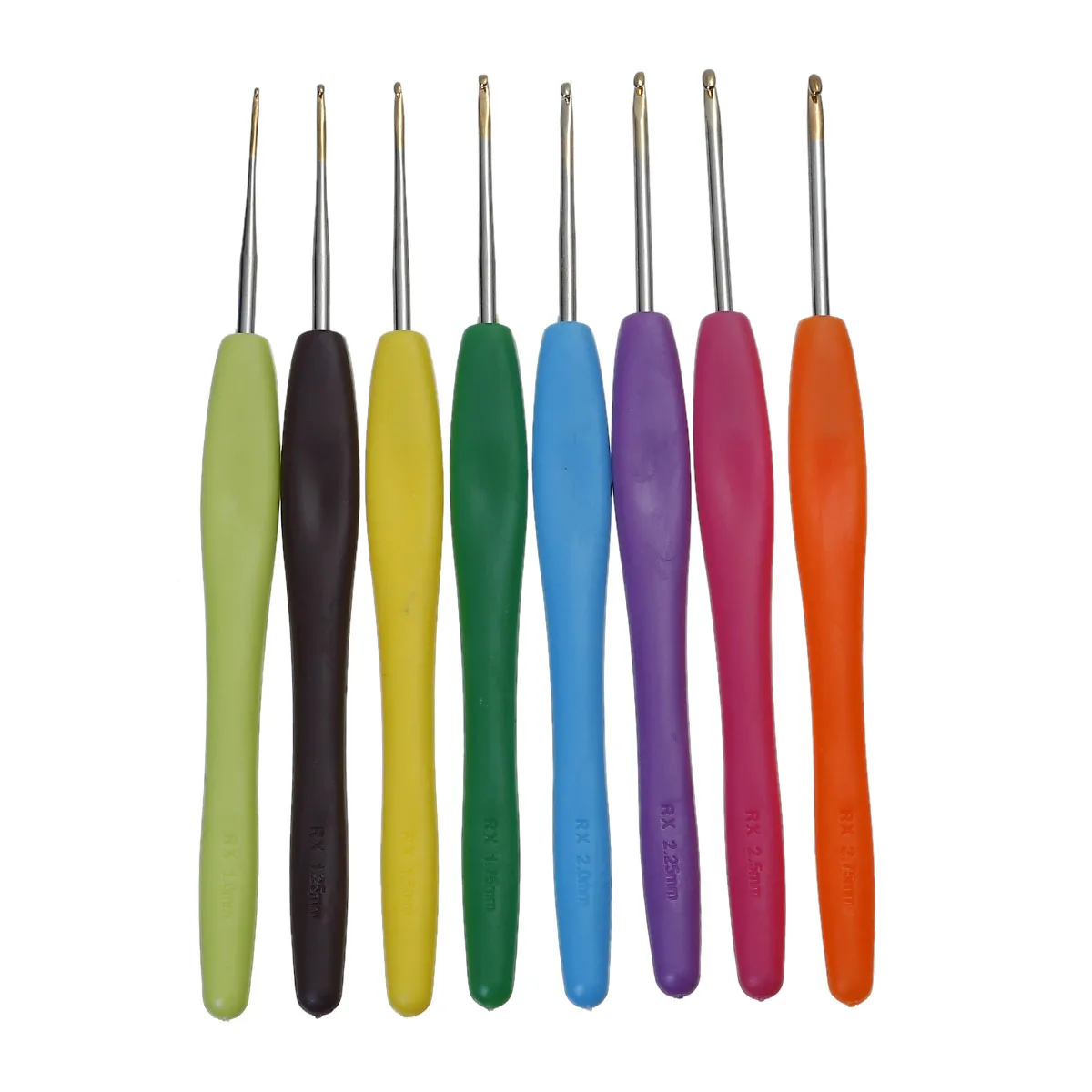 Пластиковые Алюминиевые крючки для вязания крючком 13 5 см (5 3/8 &quot) 1 комплект (8