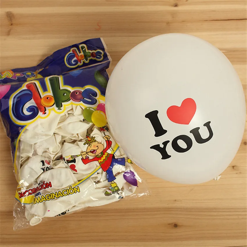 50 шт. романтические воздушные шары I LOVE YOU жемчужные латексные для детского