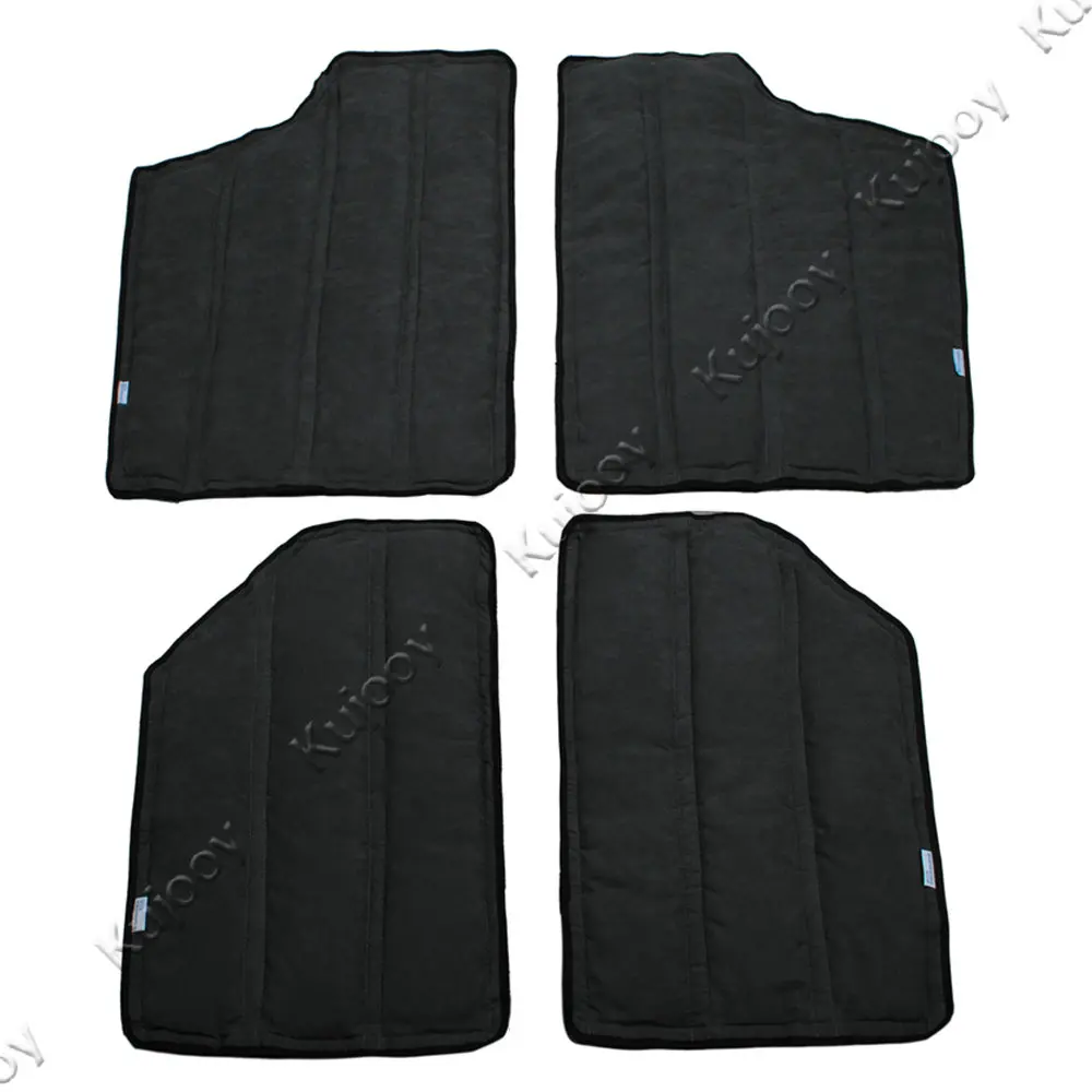 4 шт. черный хлопковый комплект с теплоизоляцией на крышу автомобиля Hardtop для Jeep