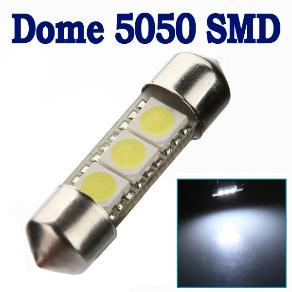 Автомобильный фестонный светодиодный светильник 36/39 мм 5050 3 SMD холодный