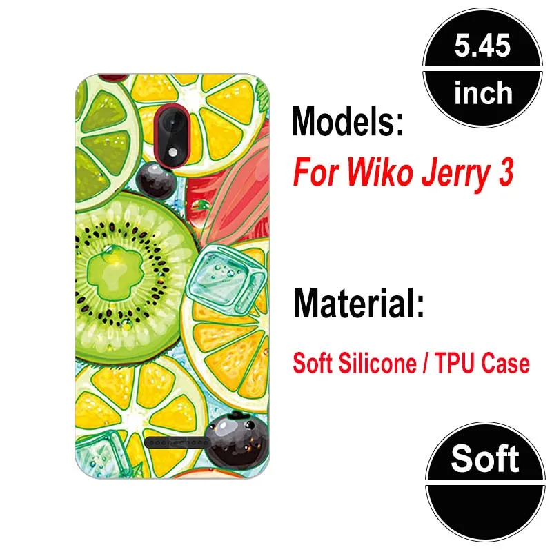 A30 Мягкий силиконовый чехол для Wiko Jerry 3 Jerry3 5,4", Чехол s для Wiko Jerry 3, мягкий чехол с рисунком - Цвет: A30