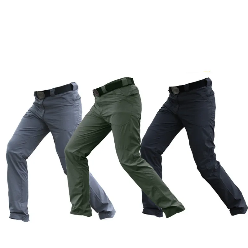 Мужские тактические брюки карго IX9 повседневные в армейском стиле из хлопка с