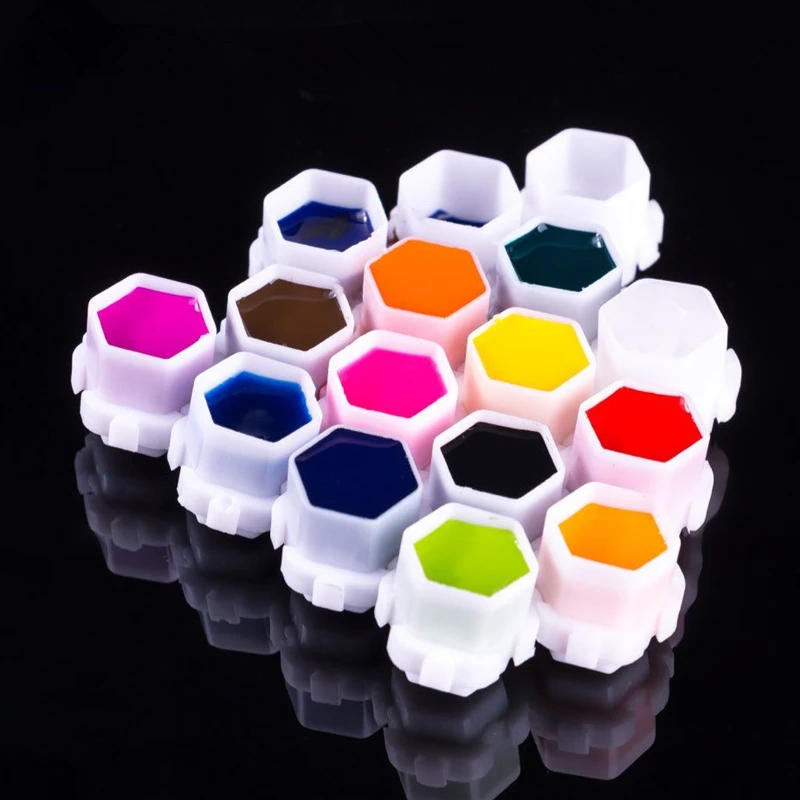 

New! Professional High Quality Tattoo Accessory Hive Ink Cup Honeycomb Shape Caps for Tattoo 200pcs/pack Wholesale Supply