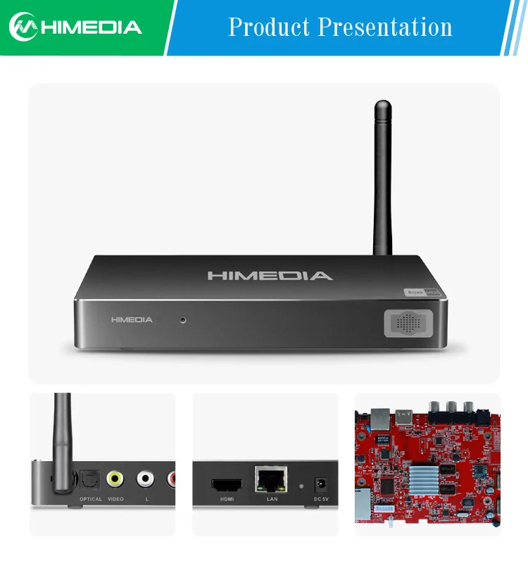 H8 lite HIMEIA ГОРЯЧИЙ 4Kp60 H265 10bit HEVC RK3368 8 ядра Android TV Box smart IPTV set top BOX 1 Г ROM коди 2.4 WI FI BT4|wifi tv