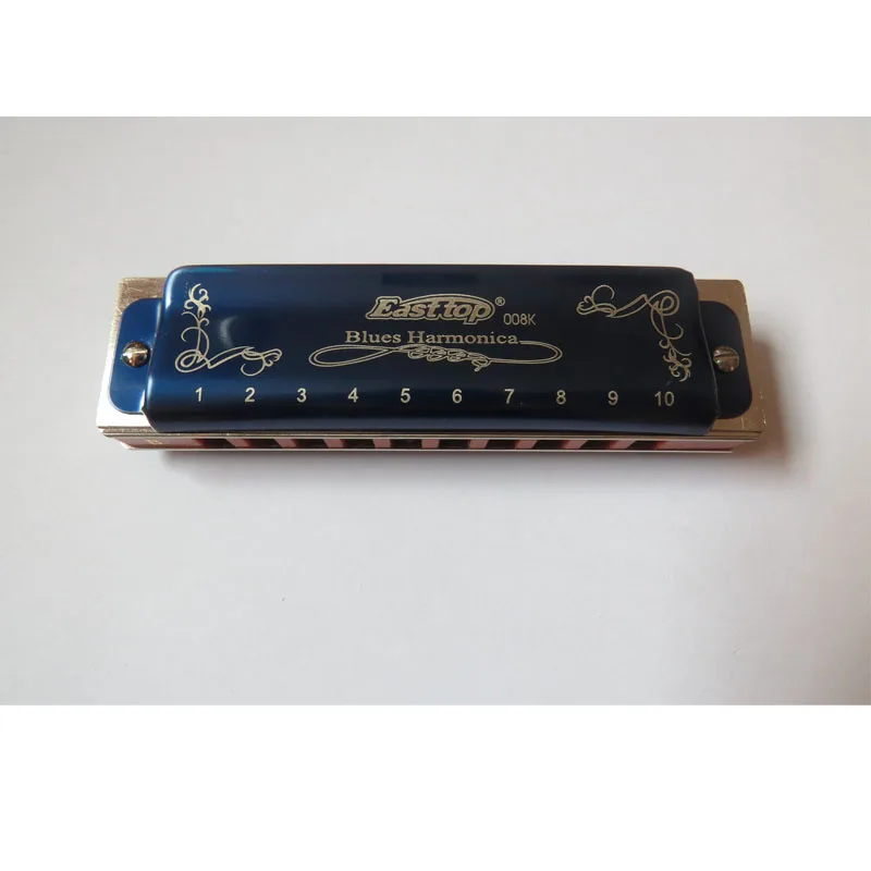 EASTTOP T008K ключ B Новый Голубой цвет губные гармоники латунь reedplates Фосфорная бронза