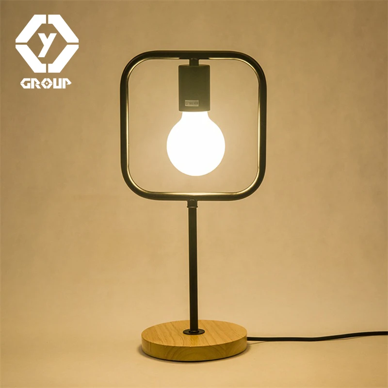 Oygroup ночь настольная лампа черный современный Утюг Романтический офис свет для