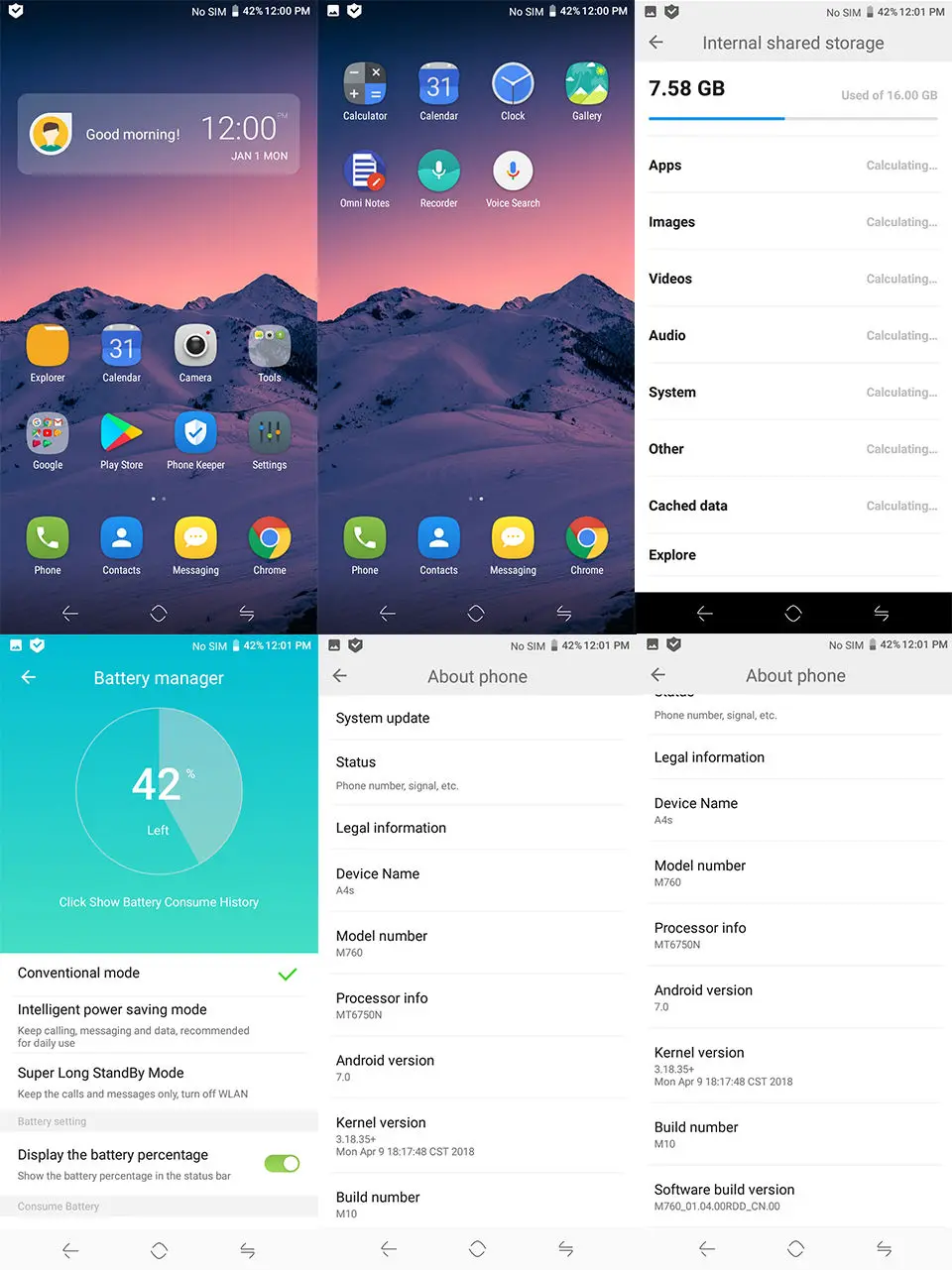 Китай мобильный A4S мобильный phone2/3 Гб оперативной памяти, 16/32 Гб встроенной памяти, процессор 18:9 5,7 дюймовый смартфон MTK6750 Octa Core 13.0MP 3300 мА/ч, 4G LTE Android сотовый телефон