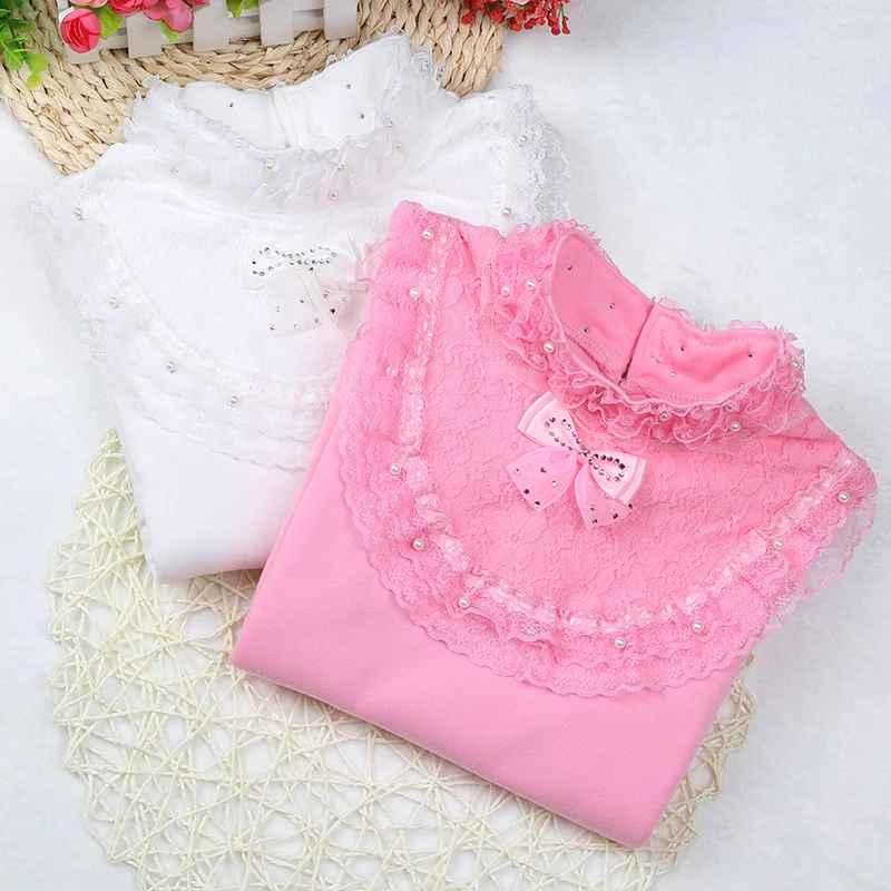 Детская одежда 2019 г. осенняя для маленьких девочек детская школьная блузка