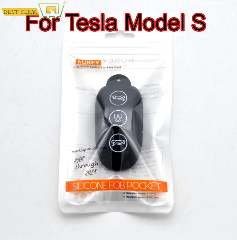 Эксклюзивный черный автомобиль силиконовый ключ крышка чехол для Tesla Model S Брелок