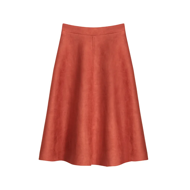 Женские юбки сезона осень зима размера плюс Юбка До Колена женские винтажные