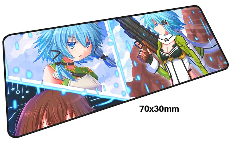 Sword Art онлайн геймерский коврик для мыши 700x300X3 мм игровой коврик для мыши NERvGear аксессуары для ноутбуков ПК ноутбук padmouse эргономичный коврик - Цвет: Size 700x300X3MM