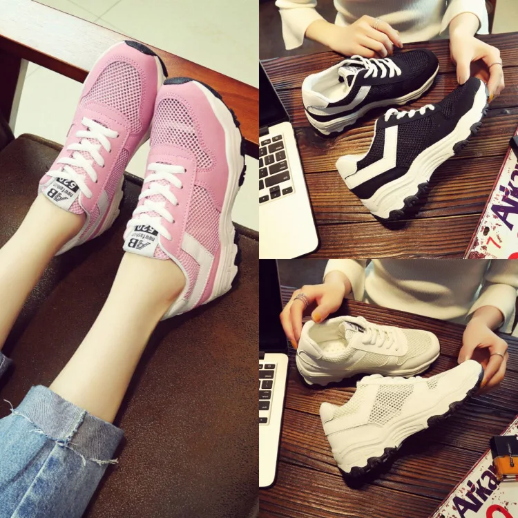 Fitness Sports Shoes Women Walking Ventilation Net Shoes Woman Flat Students Canvas Shoes Wholesale sneakers