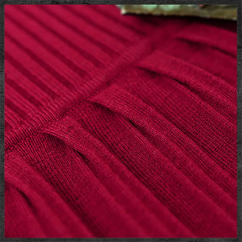 Винтажное высокое качество зимнее теплое хлопковое платье с длинным рукавом