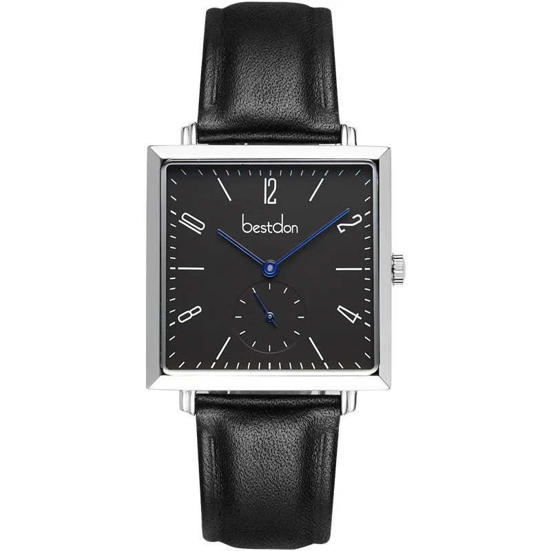 Часы наручные Bestdon Мужские кварцевые с квадратным циферблатом роскошные