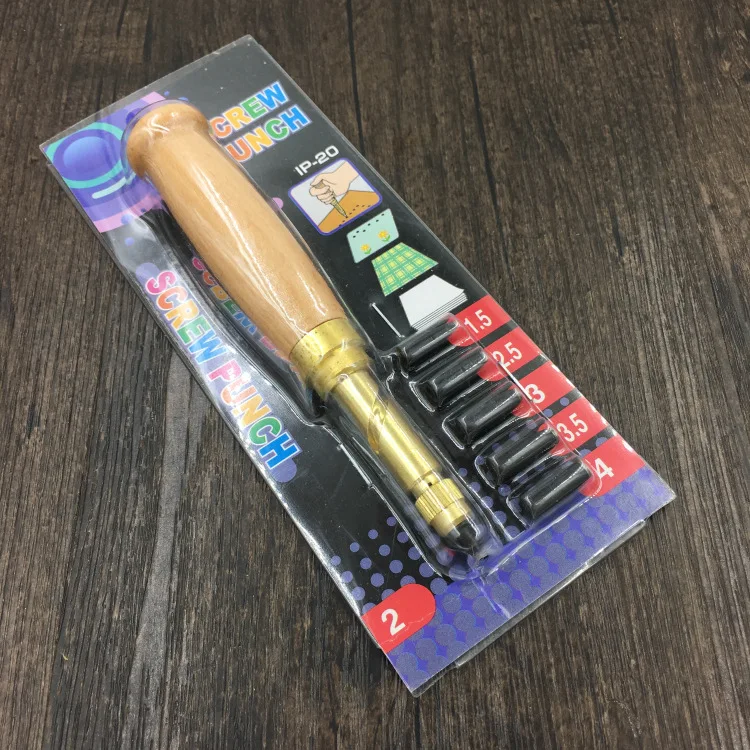 18 шт. ручной инструмент для работы с кожей набор кожевенного ремесла пробивания